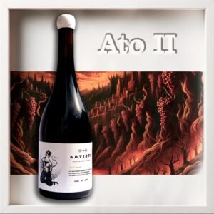 Exclusivo vinho tinto Ato II da Artisti, edição limitada originária do Vale dos Vinhedos na Serra Gaúcha. Este vinho de Bento Gonçalves, perto de Gramado, é uma expressão autoral da vinícola, representando a sofisticação e a qualidade dos vinhos finos da região.